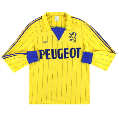 1981-82 Sochaux adidas Match Issue Home Shirt #4 L/S M