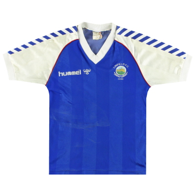 1986-87 Linfield Hummel Home Shirt #9 L.Boys
