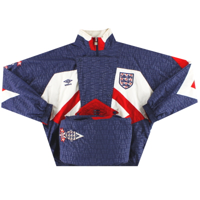 1990-92 England Umbro Woven Tracksuit L