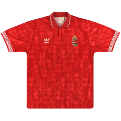 1990-93 Hungary Umbro Home Shirt S
