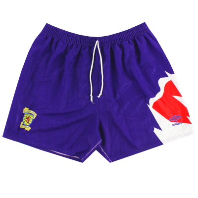1991-93 Scotland Umbro Away Shorts M