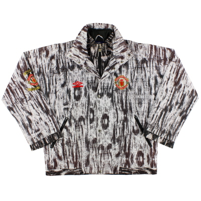 1992-93 Manchester United Umbro Woven Presentation Jacket XS