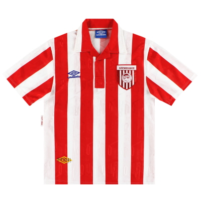 1992-93 Olympiakos Umbro Home Shirt S