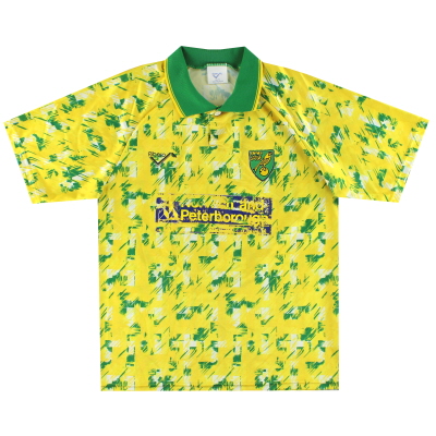 1992-94 Norwich City Ribero Home Shirt M