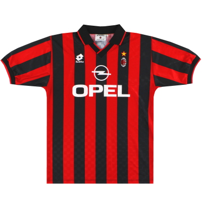 1994-95 AC Milan Lotto Player Issue Home Shirt L