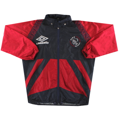 1994-95 Ajax Umbro Hooded Rain Jacket S