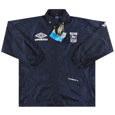 1994-95 Ipswich Umbro Lightweight Hooded Rain Jacket *w/tags* XXL
