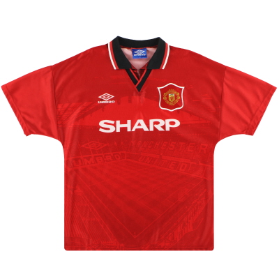1994-96 Manchester United Umbro Home Shirt M
