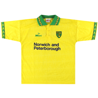 1994-96 Norwich City Mitre Home Shirt M