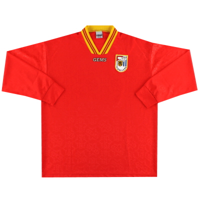 1995-96 F91 Dudelange Match Issue Home Shirt #15 L/S L