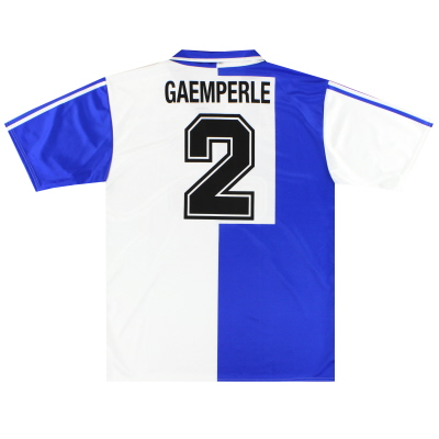 1995-96 Grasshoppers adidas Match Issue Home Shirt Gaemperle #2 XL