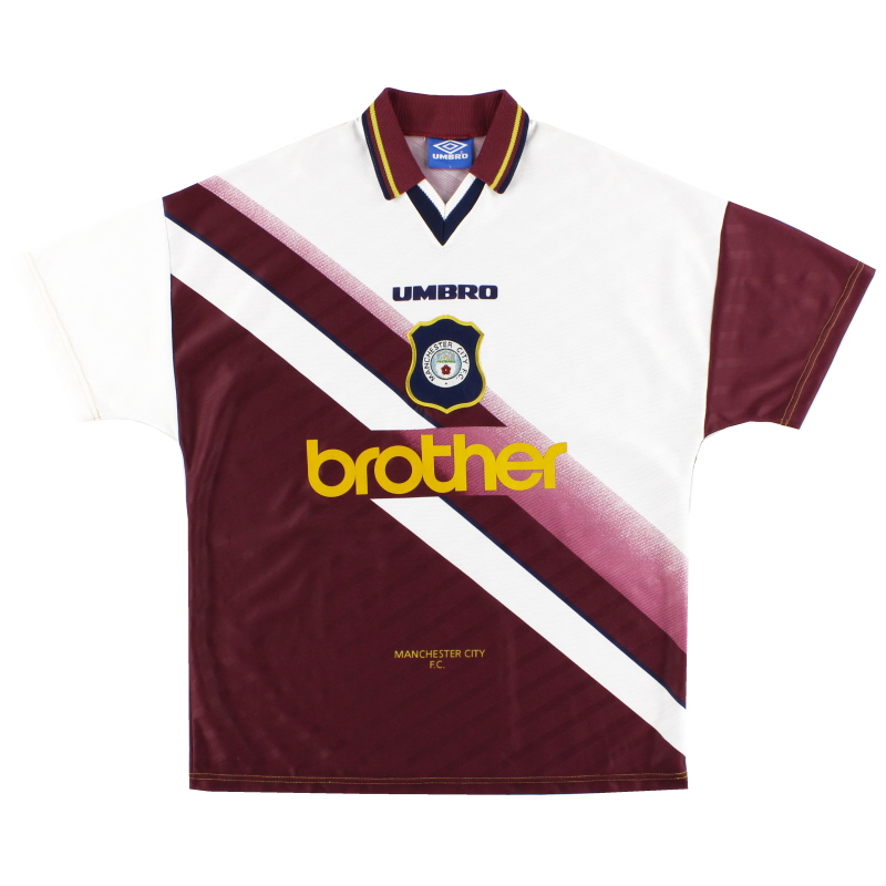 1996-97 Manchester City Umbro Away Shirt L