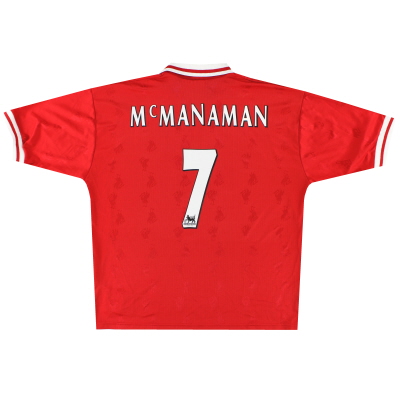 1996-98 Liverpool Reebok Home Shirt McManaman #7 XL