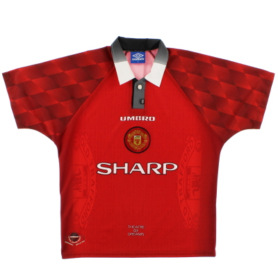 1996-98 Manchester United Umbro Home Shirt Y