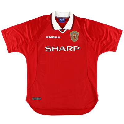 1997-00 Manchester United Umbro Champions League Home Shirt XXL