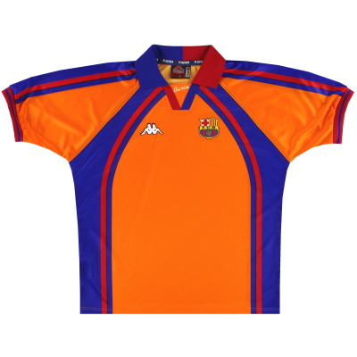 1997-98 Barcelona Kappa European Away Shirt *Mint* M