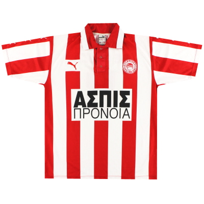 1997-99 Olympiakos Puma Home Shirt De Souza #8 L