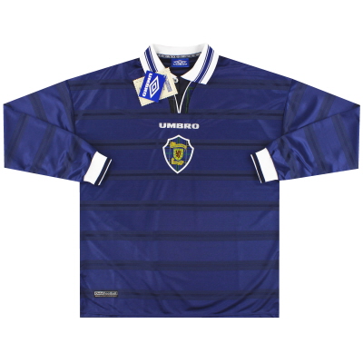 1998-00 Scotland Umbro Home Shirt L/S *w/tags* XL