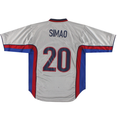 1998-01 Barcelona Nike Away Shirt Simao #20 L