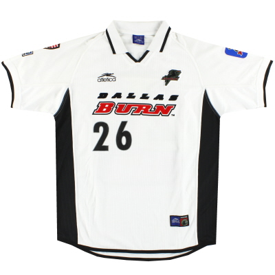 2001-02 FC Dallas Burn Match Issue Away Shirt O'Brien #26 L