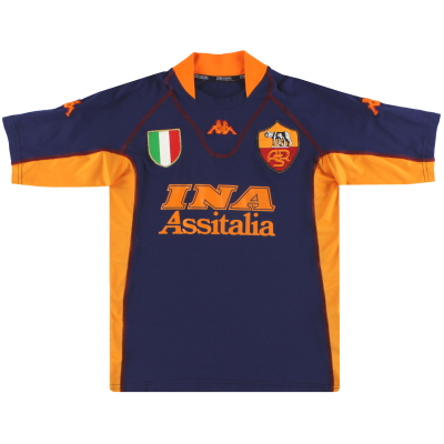 2001-02 Roma Kappa Third Shirt S