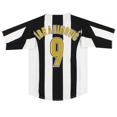 2004-05 Juventus Nike Home Shirt Ibrahimović #9 M