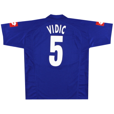 2005-06 Serbia & Montenegro Lotto Home Shirt Vidic #5 XL