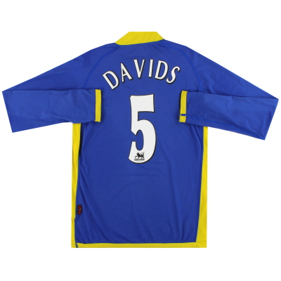 2005-06 Tottenham Kappa Away Shirt Davids #5 L/S M