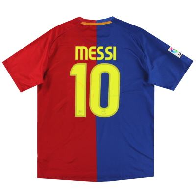2008-09 Barcelona Nike Home Shirt Messi #10 L