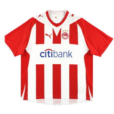 2009-10 Olympiakos Puma Home Shirt *Mint* XL