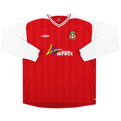 2009-10 Wrexham Umbro Home Shirt L/S XXXL