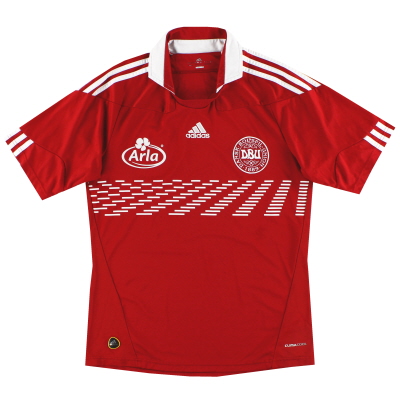 2010-11 Denmark adidas Home Shirt S
