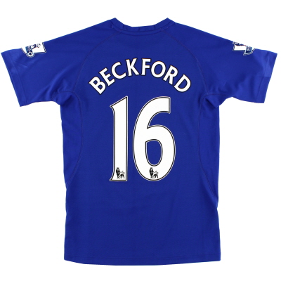 2010-11 Everton Home Shirt Beckford #16 S
