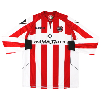 2010-11 Sheffield United Macron Home Shirt L/S XL