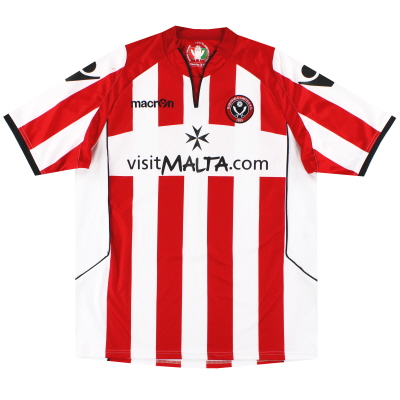 2010-11 Sheffield United Macron Home Shirt *Mint* XL