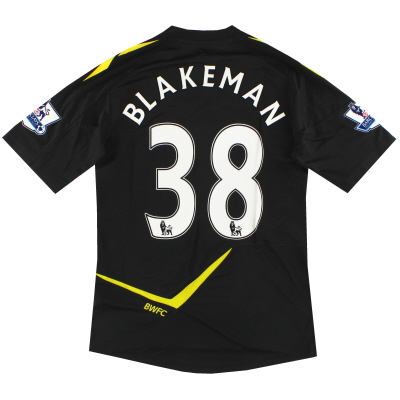 2011-12 Bolton Reebok Player Issue Away Shirt Blakeman #38 *As New* M