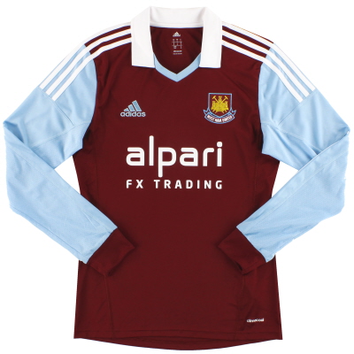 2013-14 West Ham adidas Home Shirt L/S *Mint* S