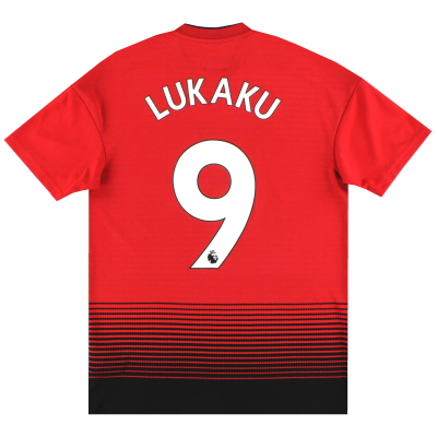 2018-19 Manchester United adidas Home Shirt Lukaku #9 S