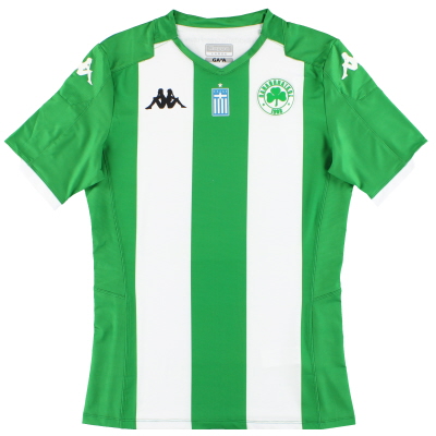 2019-20 Panathinaikos Kappa Kombat Pro Anniversary Home Shirt *As New* S.Boys